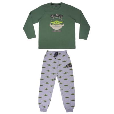 Pijama Largo Single Jersey The Mandalorian Child Verde L Pijama Largo Single Jersey The Mandalorian Child Verde L