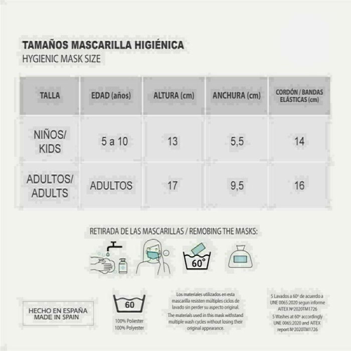 Mascarilla Higiénica de Tela Reutilizable DC Super Hero Girls Infantil Negro Mascarilla Higiénica de Tela Reutilizable DC Super Hero Girls Infantil Negro