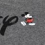 Camiseta Corta Premium Single Jersey Acid Wash Disney Gris Oscuro M