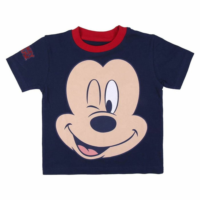 Cerdá Pijama Corto Single Jersey Mickey Mouse para Niños 3 Años Rojo