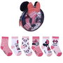 Cerdá Pack de 5 Calcetines de Minnie Mouse con Diseños Multicolor para Niña, Talla Calzado 17-18, A partir de 2 años