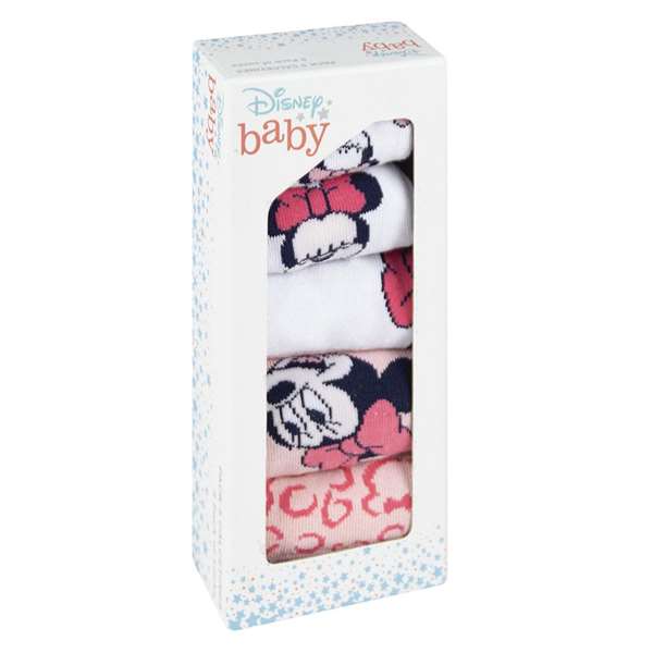 Cerdá Pack Calcetines 5 Piezas Minnie Mouse Disney Oficial, Multicolor, Talla Calzado 17-18 para Niña Bebé (t17/18) Cerdá Pack Calcetines 5 Piezas Minnie Mouse Disney Oficial, Multicolor, Talla Calzado 17-18 para Niña Bebé (t17/18)