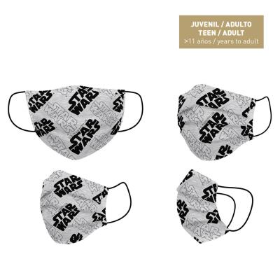 Mascarilla Higiénica Reutilizable Homologada Star Wars Gris Mascarilla Higiénica Reutilizable Homologada Star Wars Gris