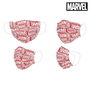 Mascarilla Higiénica Marvel Infantil Rojo