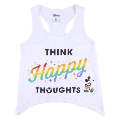 Camiseta Tirantes Single Jersey Punto Disney Pride Blanco S
