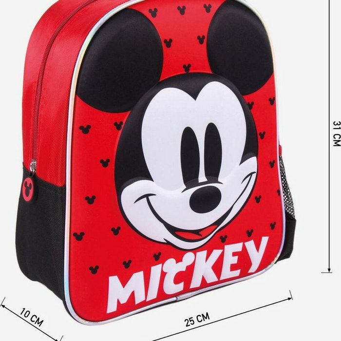Mochila Escolar 3D Mickey Mouse Rojo (25 x 31 x 10 cm) Mochila Escolar 3D Mickey Mouse Rojo (25 x 31 x 10 cm)