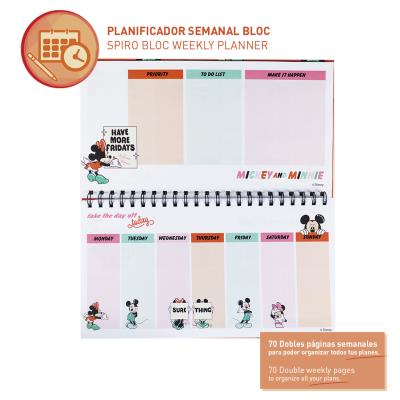 Planificador Semanal Minnie Mouse Bloc Papel (35 x 16,7 x 1 cm)