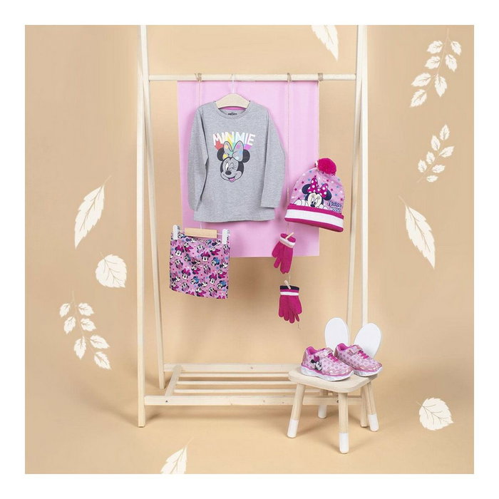 Camiseta de Manga Larga Infantil Minnie Mouse Gris 2 Años