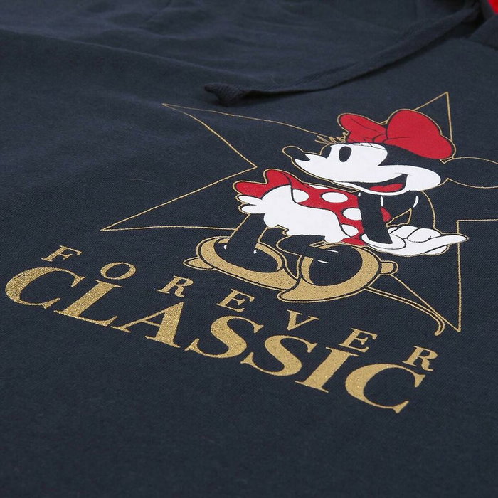 Sudadera con Capucha Mujer Minnie Mouse Azul oscuro L
