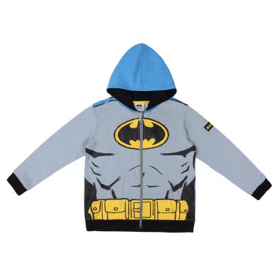Sudadera Con Capucha Cotton Brushed Batman Gris 10 Años