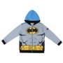 Sudadera Con Capucha Cotton Brushed Batman Gris 10 Años