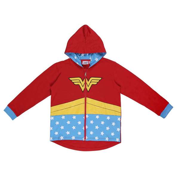 Sudadera con Capucha Niño Wonder Woman Rojo 8 Años