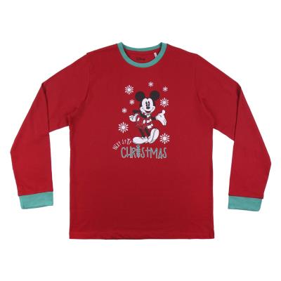 Pijama Largo Single Jersey Mickey Rojo XXL Pijama Largo Single Jersey Mickey Rojo XXL