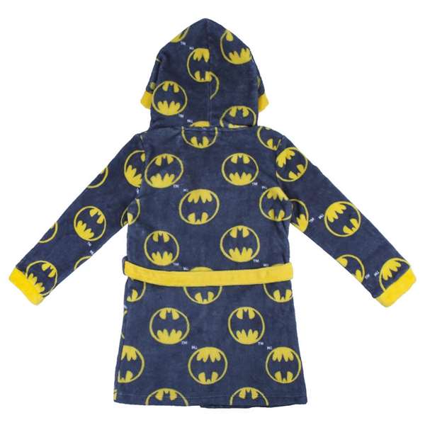 Cerdá Batín de Casa Coral Fleece con Diseño de Batman para Niños - Talla 14 Años - Gris Oscuro
