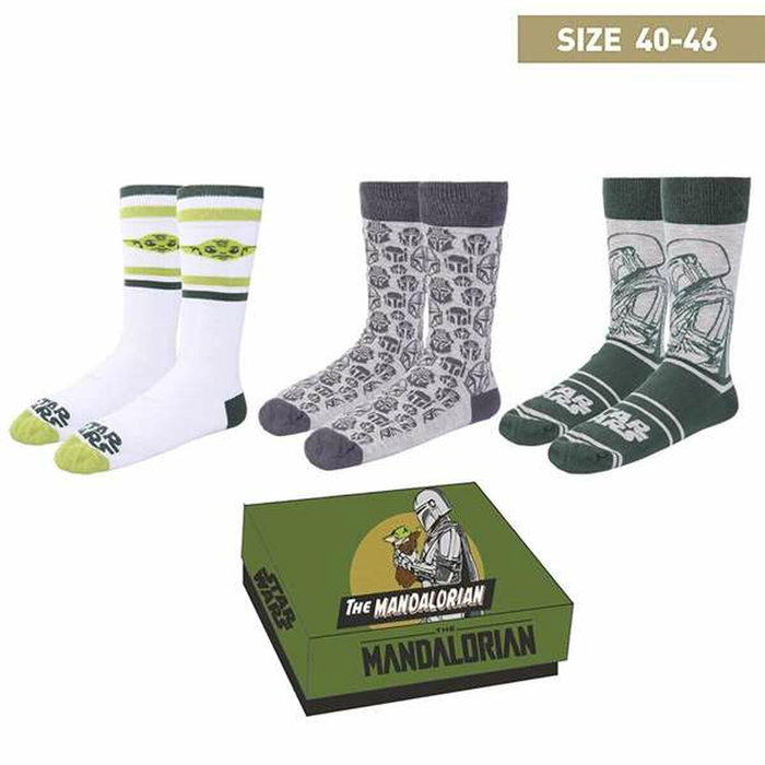 CERDÁ Set 3 Calcetines Mandalorian Star Wars Tallas 40-46 CERDÁ Set 3 Calcetines Mandalorian Star Wars Tallas 40-46