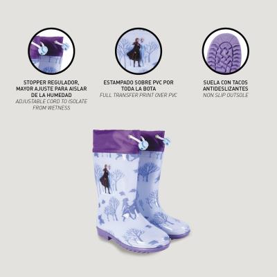 Botas Lluvia Pvc Frozen Ii 2 Lila Talla 033