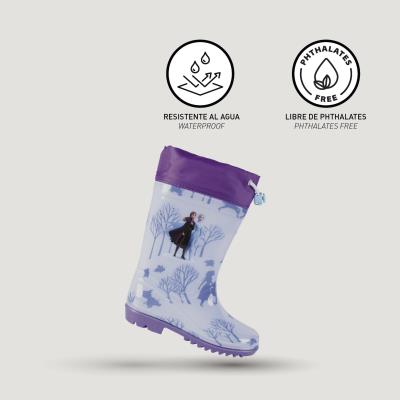 Botas Lluvia Pvc Frozen Ii 2 Lila Talla 033