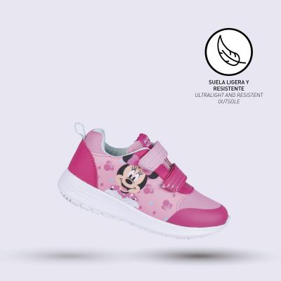 Deportiva Suela Ligera Eva Poliester Minnie Rosa 24
