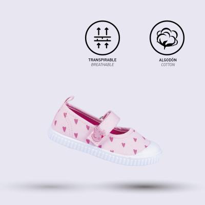 Zapatilla Loneta Suela Pvc Bailarina Peppa Pig Rosa 24