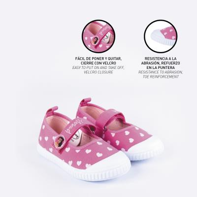 Zapatilla Loneta Suela Pvc Bailarina Princess Rosa 25