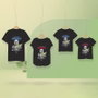Camiseta Corta Single Jersey Punto The Mandalorian Negro 4 Años