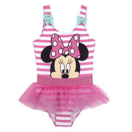 Bañador Niña Minnie Mouse Rosa