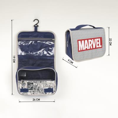 Neceser de Viaje con Percha Marvel Gris Azul