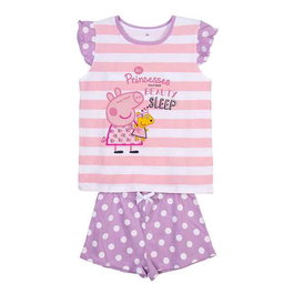Pijama Corto Single Jersey Tirantes Peppa Pig Rosa