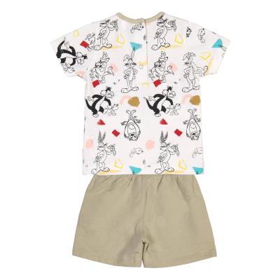 Conjunto de Ropa Looney Tunes Ocre 9 Meses