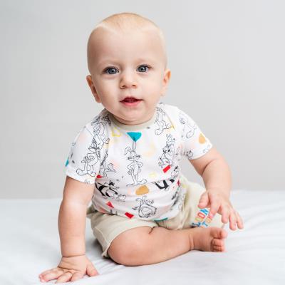 Conjunto de Ropa Looney Tunes Ocre 9 Meses