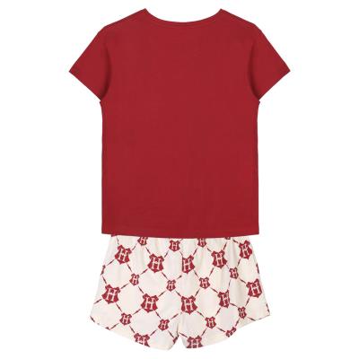 Pijama Corto Single Jersey Punto Harry Potter Rojo Oscuro XL