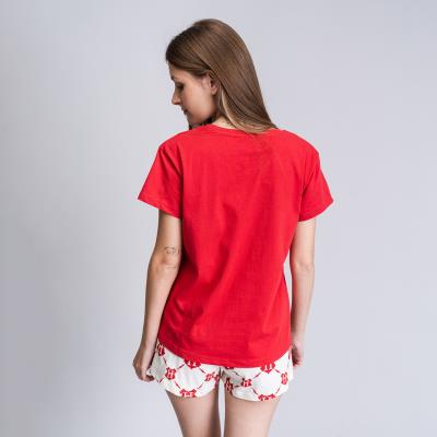 Pijama Corto Single Jersey Punto Harry Potter Rojo Oscuro XL