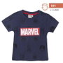 Camiseta Corta Single Jersey Punto Marvel Azul Oscuro 4 Años