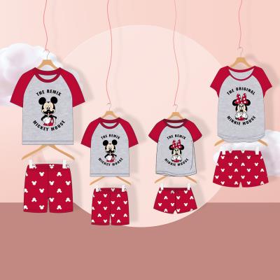Pijama de Verano Mickey Mouse Rojo (Adultos) Hombre Gris M
