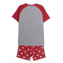 Pijama de Verano Mickey Mouse Rojo (Adultos) Hombre Gris