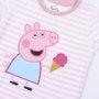 Camiseta Corta Single Jersey Punto Peppa Pig Rosa 5 Años