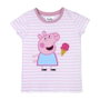 Camiseta Corta Single Jersey Punto Peppa Pig Rosa 5 Años