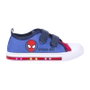 Zapatilla Loneta Suela Pvc Con Luces Algodón Spiderman Azul Talla 027