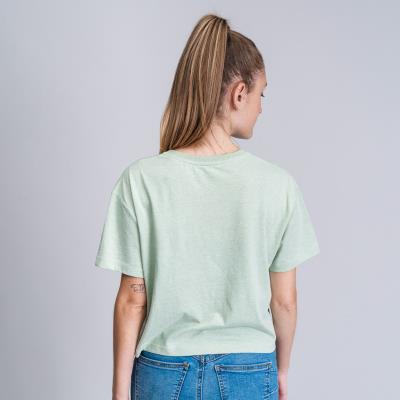 Camiseta Corta Single Jersey Punto Friends Verde Claro XS