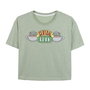 Camiseta Corta Single Jersey Punto Friends Verde Claro XS