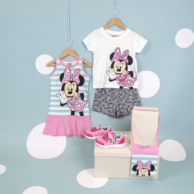 Conjunto de Ropa Minnie Mouse Blanco 4 Años