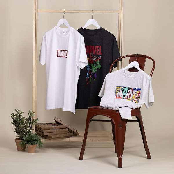 Cerdá Camiseta Corta Single Jersey Punto Marvel Blanca Talla XXL Adulto