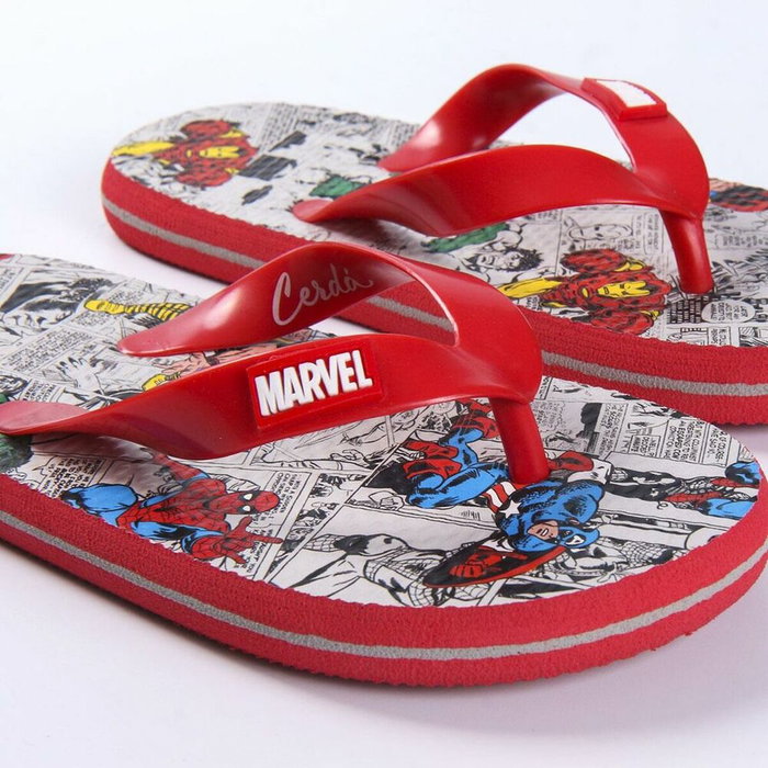 Chanclas para Niños Marvel Rojo Gris 35