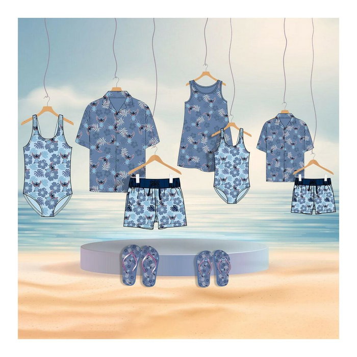 Bañador Niño Stitch Azul claro 4 Años