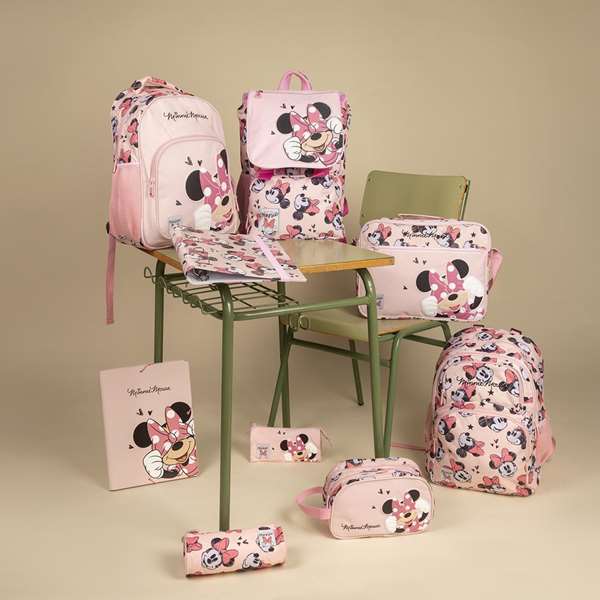 Cerdá Carpesano Escolar Minnie Mouse, diseño Color Rosa, para la escuela, material 100% Papel, recomendado para niños de 3 a 12 años
