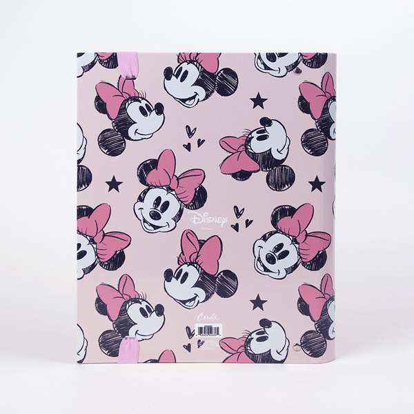 Cerdá Carpesano Escolar Minnie Mouse, diseño Color Rosa, para la escuela, material 100% Papel, recomendado para niños de 3 a 12 años