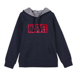 Cerdá Sudadera Con Capucha Cotton Brushed Marvel Dark Blue Talla 8 Años