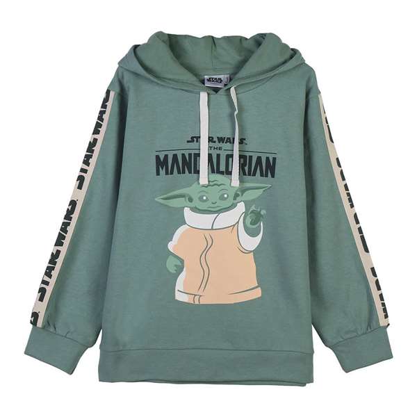 Cerdá Sudadera con Capucha The Mandalorian para Niños y Adolescentes, Talla 12 años, Color Verde, de Cotton Brushed Cerdá Sudadera con Capucha The Mandalorian para Niños y Adolescentes, Talla 12 años, Color Verde, de Cotton Brushed