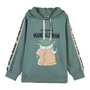 Cerdá Sudadera con Capucha The Mandalorian para Niños y Adolescentes, Talla 12 años, Color Verde, de Cotton Brushed