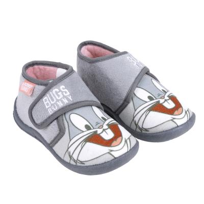 Zapatillas De Casa Media Bota Looney Tunes Gris 26 Zapatillas De Casa Media Bota Looney Tunes Gris 26
